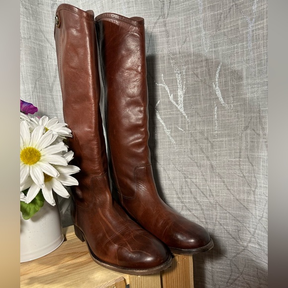 Frye Melissa Button 2 Tall Leather Boots~ Size 7.5 NWOT - Picture 5 of 14